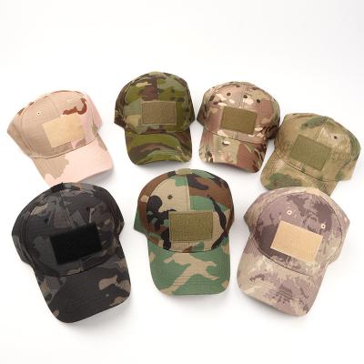 China Custom Dad Hats Logo Woman Man 6 Panel Camouflage Barber Shop Embroidery Camouflage Hat Tactical Military Baseball Cap for sale