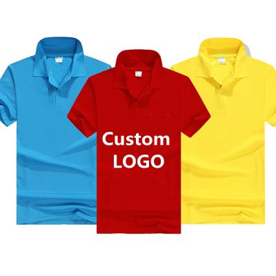 China Promotional Polo Shirt High Quality Custom Breathable Women Men Short Sleeves White Polo Shirts Golf Polo T-shirt for sale