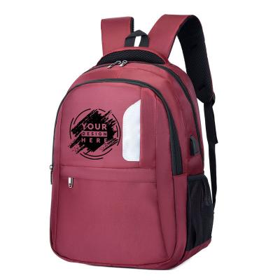 China Custom New Business Travel Men's Bags Promotional Gifts Logo Bag Backpack With USB Charging Travel Business Backpack for sale