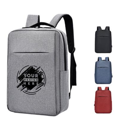 China Customized Logo Large Capacity Travel Business USB Charging Laptop Backpack For Business Gift for sale