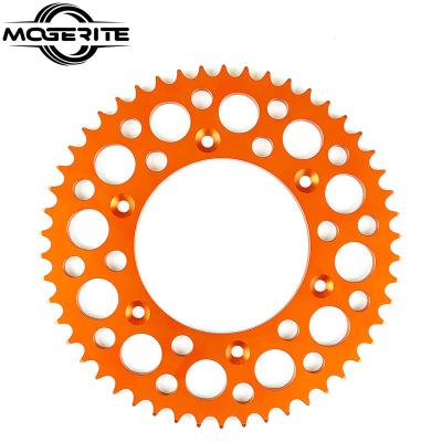 China CNC 7075 T6 aluminum factory 7075-T6 aluminum design directly from new machining cheap 50T motorcycle chain sprocket for sale