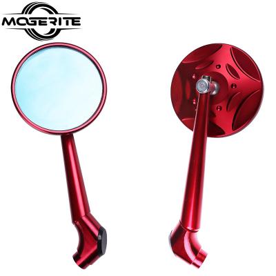 China 6061 T6 HD Rearview Aluminum Glass Side Mirrors HOT Selling Motorcycle CNC Back REFLECT Dual Color Universal Motorcycle Rear View Mirror Customized for sale