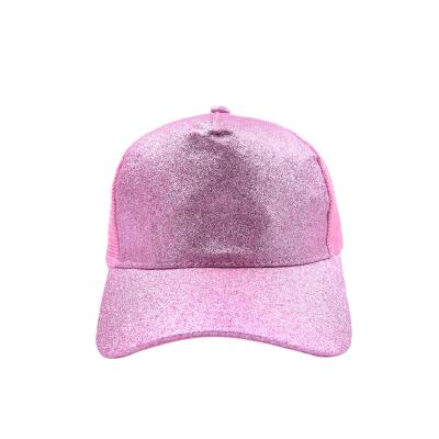 China New Waterproof Mesh Hollowing Hip Hop Sequins Ponytail Hat Outdoor Sports Sun Protection, Baseball Caps, Beach Hats for sale