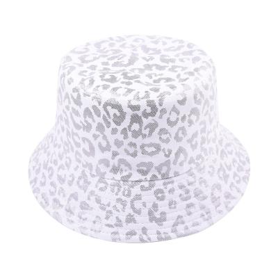 China Summer Women's Outdoor Portable Foldable Leopard Print Beach Reversible Shade Sun Shade, Fisherman Hat, Sun Hat for sale