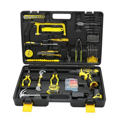 China Auto Repair Tools Dedicated Waterproof Plastic Machine Tool 91pcs Lithium Professional Drill Electrician Multifunctional Home Hardware Tool Kit for sale