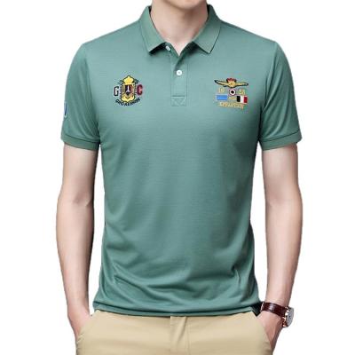 China Fashionable Golf Casual Polo Shirt Anti-Wrinkle Embroidered Color Polo Neck Golf Shirt Hot Selling for sale