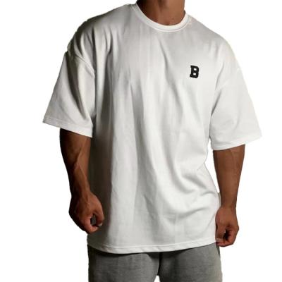 China High Quality Viable Heavyweight 100% Cotton Unisex White Casual Tee Shirt Gym Loose Fit Oversized T Shirt for sale