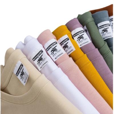 China 2023 Anti-Wrinkle High Quality Men's High Quality Loose Sleeve Tee Shirt Unisex Custom Logo Dropped Oversize T-shirt for sale