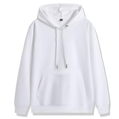 China High Quality Mens White 2023 Hoodies Logo Cotton Pullover 100% Cotton Pullover Hoodies Anti Shrink Customize Brand Logo For Unisex for sale