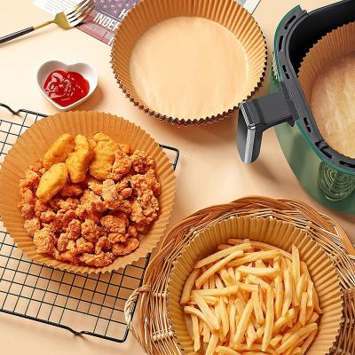 China Greaseproof Round Air Fryer Steaming Double Sided Silicone Oil Release Paper Silicone Oil Paper for sale