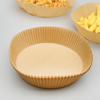 China Greaseproof Round Air Fryer Steaming Double Sided Silicone Oil Paper Disposable Silicone Release Paper for sale