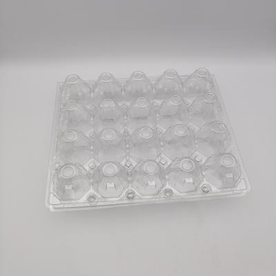 China Custom Portable Plastic Egg Packaging Tray Carton 6 or 30 Cells Recyclable Blister Packaging Egg Holding Trays for sale