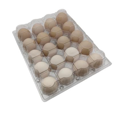 China Custom Recyclable Packaging PVC PET Plastic Egg Tray 30 Holes Packaging Egg Carton Tray for sale