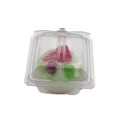 China Good Quality Recyclable Small Plastic Salad Container Packaging Clear PVC Protector Boxes Gift Box for sale