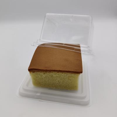 China Recyclable Round Cake Box PVC Plastic Packaging Fancy Gift Box Square Cake and Cookies Wholesale Clear Trays for sale