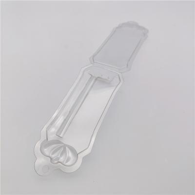 China Best Seller Acuvue Recyclable Packaging Clamshell Packaging Tool Cosmetic Display Tray Clear PET Teardrops for sale