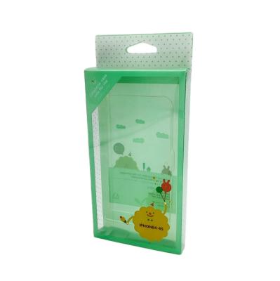 China Recyclable Custom Small Plastic Box Phone Case Packaging Box PVC PET Clear Boxes for sale