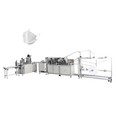 China Factory head surgical loop mask machine n/95 make full automatic 4ply kf94 fish shape 3d mask making machine for sale