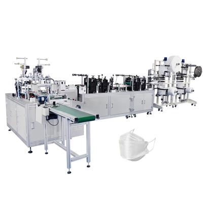 China Factory High Speed ​​Wide Full Automatic Mask Machine N/95 Mask Machine Manual Strip Face Mask Making Ear Loops Machine for sale