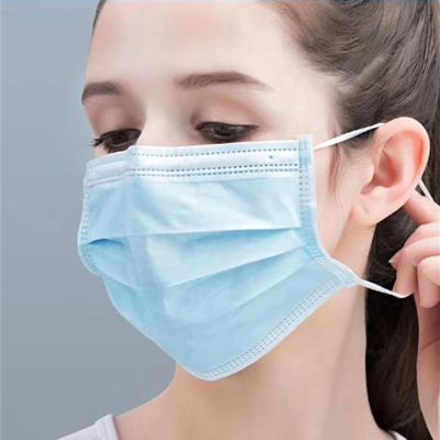 China High Breathability Medical Procedural Mask 3 Ply Face Earloop Surgical Masks 3 Ply Disposable for sale