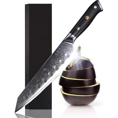 China Viable Layers of Gyuto 67 Handle Damascus Stainless Steel Kitchen Meat Cutting Chef Knife Kiritsuke Knife for sale