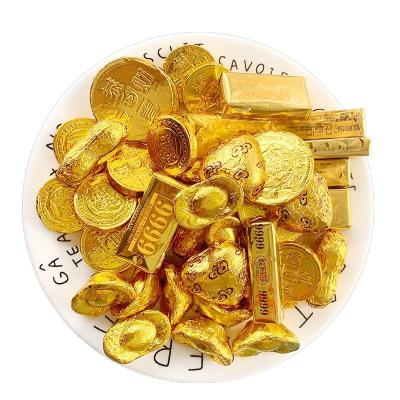 China Wholesome Yummeet Chocolate Snacks Golden Chocolate Coin Bounty Sweet Golden Dark Suppliers for sale