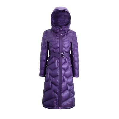 China Women's Winter Ladies Slim Comfortable Waterproof Long Light Down Irregular Pungent Air Waterproof Jacket Clothing Item Style for sale