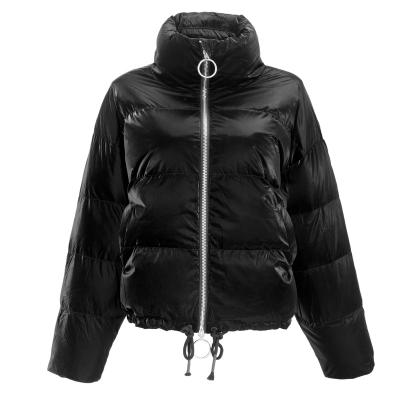 China Best Promotion Price High Quality Winter Stitching Waterproof Woman Down Jacket Women Goose Down Jacket for sale