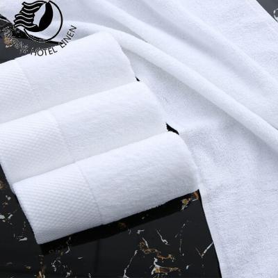 China QUICK DRY Luxury Five Star Plain Hotel Towel White 100% Cotton Bath Towels Set For Body for sale