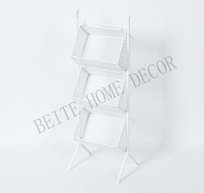 China Art Decor Beite Hot Selling Home Supermarket Decorative Pure White Shelf for sale