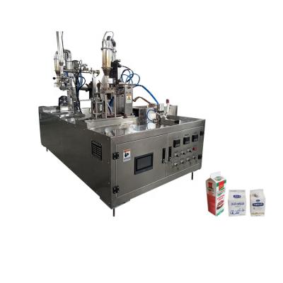 China Manual Food Triangular Box Bottom Sealing, Filling, Capping, Top Sealing Machine with Date Printing for sale