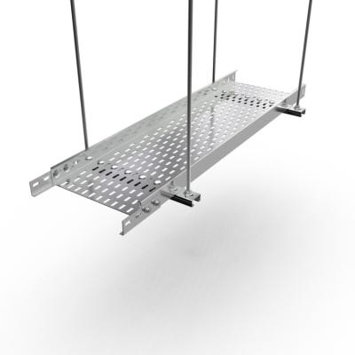 China Factory Direct Supply Stainless Steel Customizable Cable Tray Galvanized Trough Type Ttray for sale