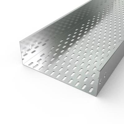 China Cable Tray Manufacturer 300*100 Steel Galvanized Fireproof Cable Tray Trunking for sale