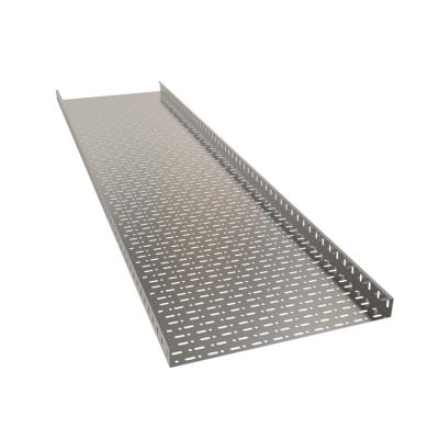 China Steel Galvanized Perforated Cable Tray With Powder Coated Cable Steel Tray Sizes 500x50x1.5mm GI / Pre Galvanized 0.6-2.0mm Customized for sale