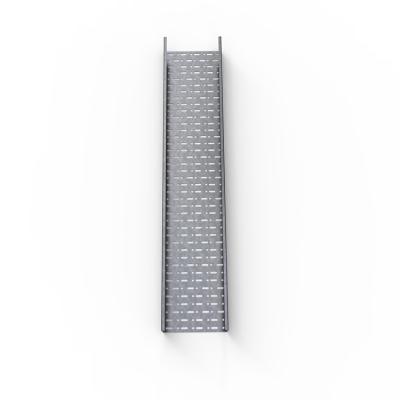 China Stainless Steel Power Cable Trunking Metal Steel Perforated Cable Tray 200x100mm for sale