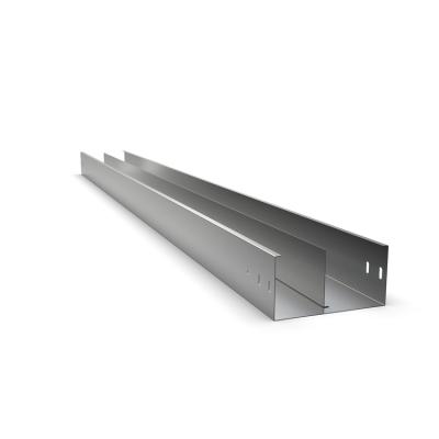 China Steel Galvanized Stainless Steel 200mm Cable Trunking Tray Manufacturers With Halving Baffle for sale