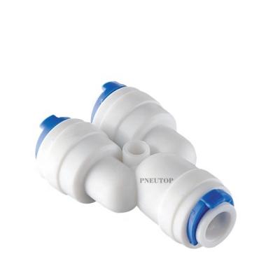 China Plastic PP Water Machine Quick Connector Unions Connector Tubing And Heating Fittings Water Fittingpush Fit Connector Flange PP Plastic for sale