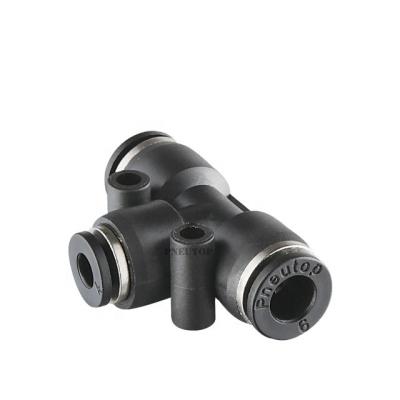 China Building Material Stores PUT Plastic Union Tee Push In Fittings Pneumatic Fittings Fittings Airline for sale