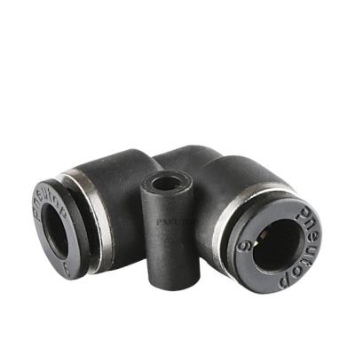 China Auto Control Plastic PUL Union Elbow Press In Pneumatic Fittings Fittings for sale