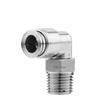 China High Quality Hotels MALE ELBOW Stainless Steel Fitting Push In Fittings Connectors Quick Hose Coupler Connection Fittings for sale