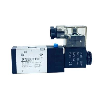 China Garment Shops DC24V / AC220V 3V210-08-NC Solenoid Valve for sale