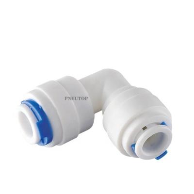 China Easy Installation Elbow Union Tubing and Heating Fittings RO System Parts Hose Fitting Quick Connector Water Coupling Tube Fittings for sale