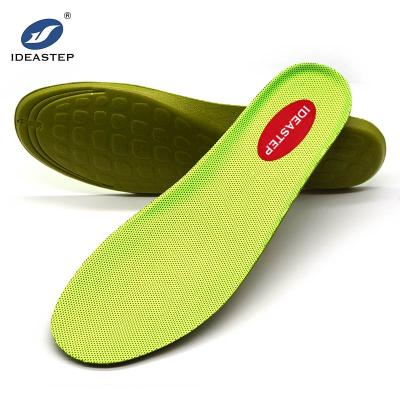 China Ideastep hot wholesale foot odor care bamboo green pu foot shoe insole eco friendly sweat absorbing for sale