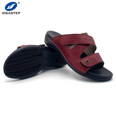 China Ideastep Women's Adjustable Orthotic Sandal Female Thick Bottom Multi-strap Upper Orthotic Slipper for sale