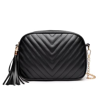 China Fashion Amazon Hot Sale Fashion Personality Feminina Bolsa de Piel Purse Chains Strap One-Shoulder Bag for Girls for sale