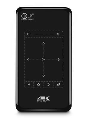 Cina Proiettore del DLP di Mini Portable del proiettore della tasca del DLP 4K di controllo di IR che decodifica playback 3D in vendita