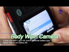 durable body worn cameras 4000mah battery17hours recording