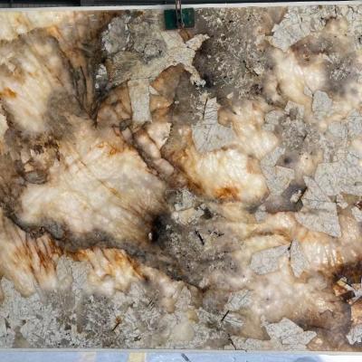 China Pandora modern luxury natural stone white onyx for countertops for home decoration for sale