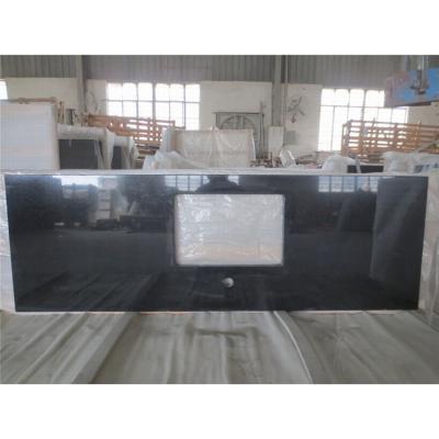 China Hot Sale China Absolute Black Granite Price MODERN Quality Kitchen Polished Countertops Vanity Tops for sale