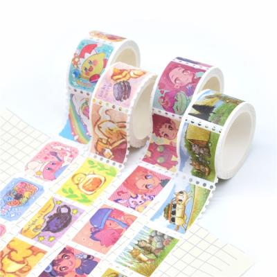 China Waterproof Customized Cute Pattern Design Paper Label Adhesive Tape Washi Tape for sale